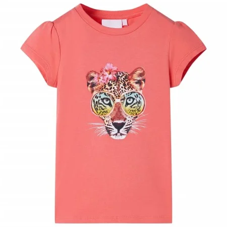 Camiseta infantil color coral 128 de , Camisetas para niños - Ref: Foro24-10462, Precio: 8,64 €, Descuento: %