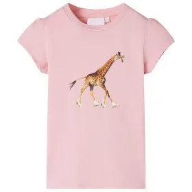Camiseta infantil rosa claro 140 de , Camisetas para niños - Ref: Foro24-10578, Precio: 8,52 €, Descuento: %