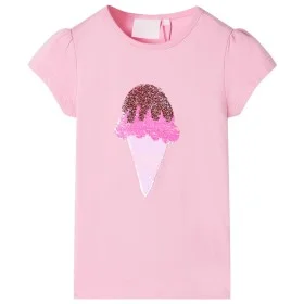 Camiseta infantil rosa chillón 116 de , Camisetas para niños - Ref: Foro24-10726, Precio: 8,45 €, Descuento: %
