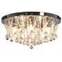 Lámpara de techo con cristales plateado redonda 4 bombillas G9 de vidaXL, Lámparas - Ref: Foro24-281583, Precio: 90,57 €, Des...