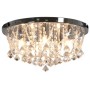 Lámpara de techo con cristales plateado redonda 4 bombillas G9 de vidaXL, Lámparas - Ref: Foro24-281583, Precio: 88,80 €, Des...