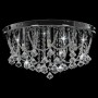 Lámpara de techo con cristales plateado redonda 4 bombillas G9 de vidaXL, Lámparas - Ref: Foro24-281583, Precio: 88,80 €, Des...