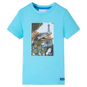 Camiseta infantil aguamarina 128 de , Camisetas para niños - Ref: Foro24-11762, Precio: 8,19 €, Descuento: %