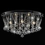 Lámpara de techo con cristales plateado redonda 4 bombillas G9 de vidaXL, Lámparas - Ref: Foro24-281583, Precio: 88,80 €, Des...