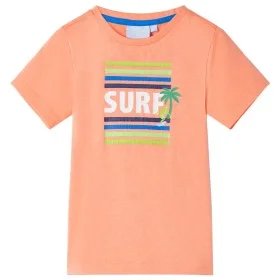 Camiseta infantil naranja neón 140 de , Camisetas para niños - Ref: Foro24-11783, Precio: 8,12 €, Descuento: %