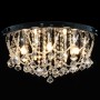 Lámpara de techo con cristales plateado redonda 4 bombillas G9 de vidaXL, Lámparas - Ref: Foro24-281583, Precio: 88,80 €, Des...