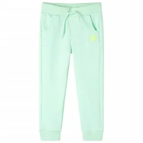 Pantalones de chándal infantiles verde brillante 140 de , Pantalones de niños - Ref: Foro24-11923, Precio: 13,35 €, Descuento: %