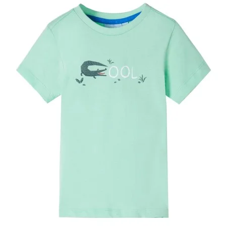 Camiseta infantil de manga corta verde claro 104 de , Camisetas para niños - Ref: Foro24-12090, Precio: 8,06 €, Descuento: %