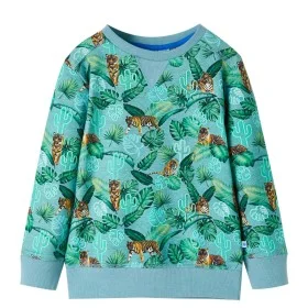Sudadera infantil verde claro melange 104 de , Camisetas para niños - Ref: Foro24-12410, Precio: 12,41 €, Descuento: %
