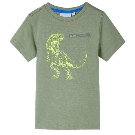 Camiseta infantil de manga corta caqui claro 116 de , Camisetas para niños - Ref: Foro24-12211, Precio: 8,12 €, Descuento: %