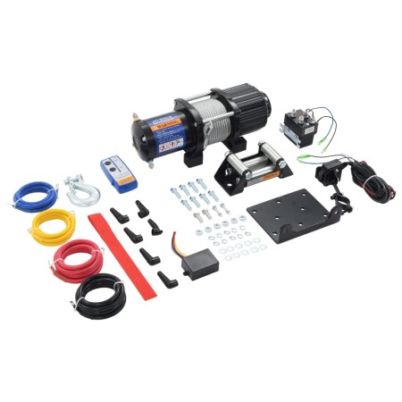 Cabrestante eléctrico con mando a distancia 12V 4500lbs 2040kg de vidaXL, Cabrestantes - Ref: Foro24-210447, Precio: 223,92 €...