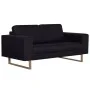 2 seater black fabric sofa by vidaXL, Sofas - Ref: Foro24-281389, Price: 334,98 €, Discount: %