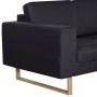 Sofá de 2 plazas de tela negro de vidaXL, Sofás - Ref: Foro24-281389, Precio: 334,98 €, Descuento: %