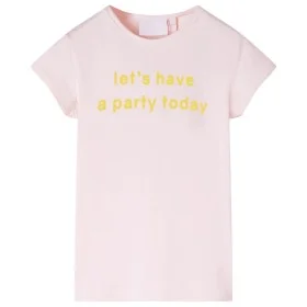 Camiseta infantil rosa suave 116 de , Camisetas para niños - Ref: Foro24-11091, Precio: 7,79 €, Descuento: %