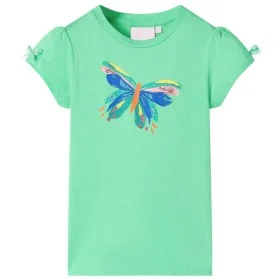Camiseta infantil verde claro 128 de , Camisetas para niños - Ref: Foro24-11007, Precio: 8,39 €, Descuento: %