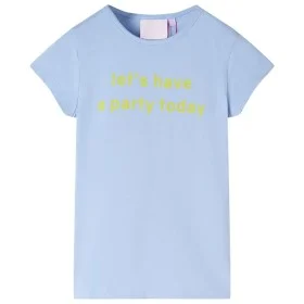 Camiseta infantil azul claro 128 de , Camisetas para niños - Ref: Foro24-11087, Precio: 7,79 €, Descuento: %