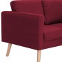 Sofá de 2 plazas de tela color vino tinto de vidaXL, Sofás - Ref: Foro24-281363, Precio: 313,31 €, Descuento: %