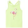 Camiseta de tirantes infantil amarillo neón 92 de , Camisetas para niños - Ref: Foro24-11149, Precio: 8,30 €, Descuento: %