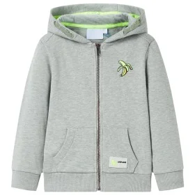 Sudadera infantil con capucha y cremallera caqui claro melange 104 de , Camisetas para niños - Ref: Foro24-11690, Precio: 13,...
