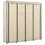 Armario con 4 compartimentos color crema 175x45x170 cm de vidaXL, Armarios roperos - Ref: Foro24-282447, Precio: 58,07 €, Des...