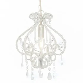 Lámpara de techo con cuentas blanco redonda E14 de vidaXL, Lámparas - Ref: Foro24-281593, Precio: 41,64 €, Descuento: %