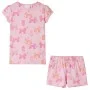 Pijama infantil de manga corta rosa claro 140 de , Pijamas de niños - Ref: Foro24-10443, Precio: 11,57 €, Descuento: %