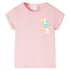 Camiseta infantil rosa claro 116 de , Camisetas para niños - Ref: Foro24-11561, Precio: 7,79 €, Descuento: %