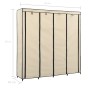 Armario con 4 compartimentos color crema 175x45x170 cm de vidaXL, Armarios roperos - Ref: Foro24-282447, Precio: 64,01 €, Des...