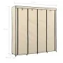 Armario con 4 compartimentos color crema 175x45x170 cm de vidaXL, Armarios roperos - Ref: Foro24-282447, Precio: 58,07 €, Des...