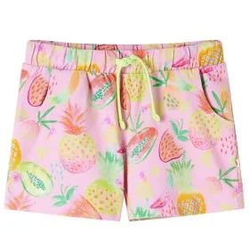 Pantalón corto infantil con cordón rosa suave 128 de , Pantalones de niños - Ref: Foro24-10952, Precio: 10,44 €, Descuento: %