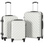 Juego de maletas rígidas trolley 3 pzas plateado brillante ABS de vidaXL, Maletas - Ref: Foro24-91887, Precio: 133,75 €, Desc...