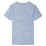 Camiseta infantil de manga corta azul mélange 92 de , Camisetas para niños - Ref: Foro24-12169, Precio: 8,19 €, Descuento: %