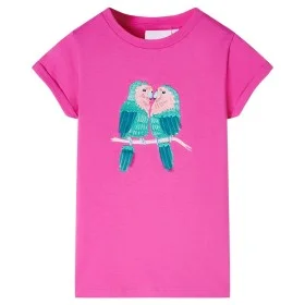 Camiseta infantil rosa oscuro 116 de , Camisetas para niños - Ref: Foro24-11206, Precio: 8,30 €, Descuento: %