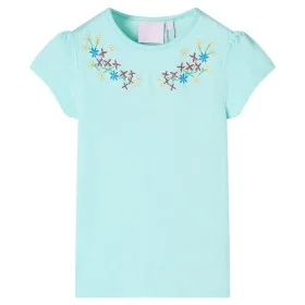 Camiseta infantil aguamarina claro 116 de , Camisetas para niños - Ref: Foro24-11336, Precio: 8,59 €, Descuento: %