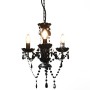 Lámpara de araña con cuentas negro redonda 3 x E14 de vidaXL, Lámparas - Ref: Foro24-281597, Precio: 52,97 €, Descuento: %