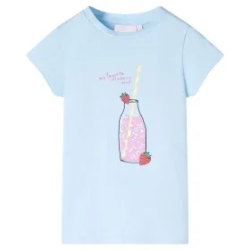 Camiseta infantil azul suave 140 de , Camisetas para niños - Ref: Foro24-11273, Precio: 8,19 €, Descuento: %