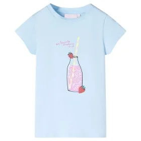 Camiseta infantil azul suave 116 de , Camisetas para niños - Ref: Foro24-11271, Precio: 8,19 €, Descuento: %