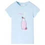 Camiseta infantil azul suave 116 de , Camisetas para niños - Ref: Foro24-11271, Precio: 8,19 €, Descuento: %