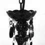 Lámpara de araña con cuentas negro redonda 3 x E14 de vidaXL, Lámparas - Ref: Foro24-281597, Precio: 59,76 €, Descuento: %