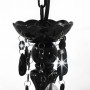 Lámpara de araña con cuentas negro redonda 3 x E14 de vidaXL, Lámparas - Ref: Foro24-281597, Precio: 52,97 €, Descuento: %