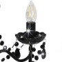 Lámpara de araña con cuentas negro redonda 3 x E14 de vidaXL, Lámparas - Ref: Foro24-281597, Precio: 52,97 €, Descuento: %