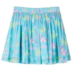 Falda plisada infantil color aguamarina claro 104 de , Pantalones de niños - Ref: Foro24-11445, Precio: 10,94 €, Descuento: %