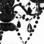 Lámpara de araña con cuentas negro redonda 3 x E14 de vidaXL, Lámparas - Ref: Foro24-281597, Precio: 59,76 €, Descuento: %