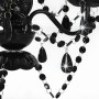 Lámpara de araña con cuentas negro redonda 3 x E14 de vidaXL, Lámparas - Ref: Foro24-281597, Precio: 52,97 €, Descuento: %