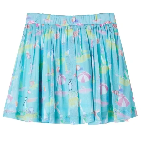 Falda plisada infantil color aguamarina claro 128 de , Pantalones de niños - Ref: Foro24-11447, Precio: 12,16 €, Descuento: %