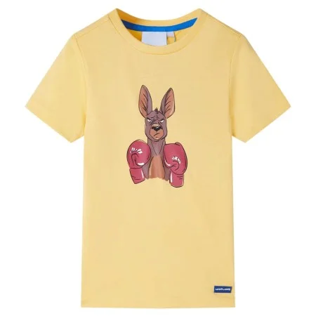 Camiseta infantil de manga corta amarillo 92 de , Camisetas para niños - Ref: Foro24-11879, Precio: 8,19 €, Descuento: %