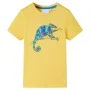 Camiseta infantil de manga corta ocre claro 128 de , Camisetas para niños - Ref: Foro24-12012, Precio: 8,12 €, Descuento: %