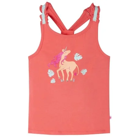 Camiseta de tirantes infantil coral 128 de , Camisetas para niños - Ref: Foro24-10677, Precio: 8,39 €, Descuento: %