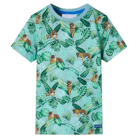 Camiseta infantil verde claro mélange 92 de , Camisetas para niños - Ref: Foro24-12404, Precio: 8,72 €, Descuento: %