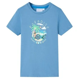 Camiseta infantil azul medio 92 de , Camisetas para niños - Ref: Foro24-12574, Precio: 7,99 €, Descuento: %